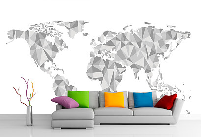 3d Fototapeta Mapa sveta 1017